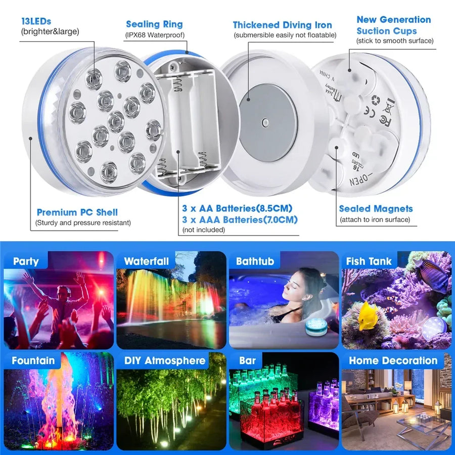 Underwater light with remote control