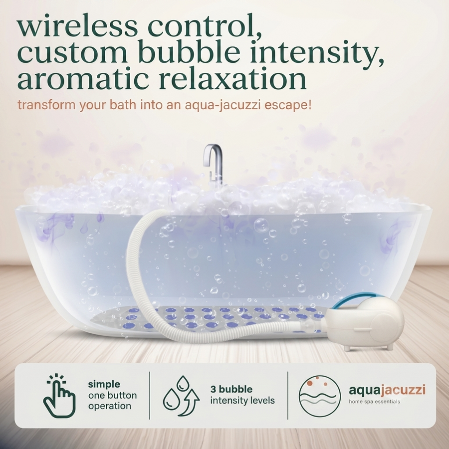 Electric Bubble Bath Massage Mat for Full-Body Soak