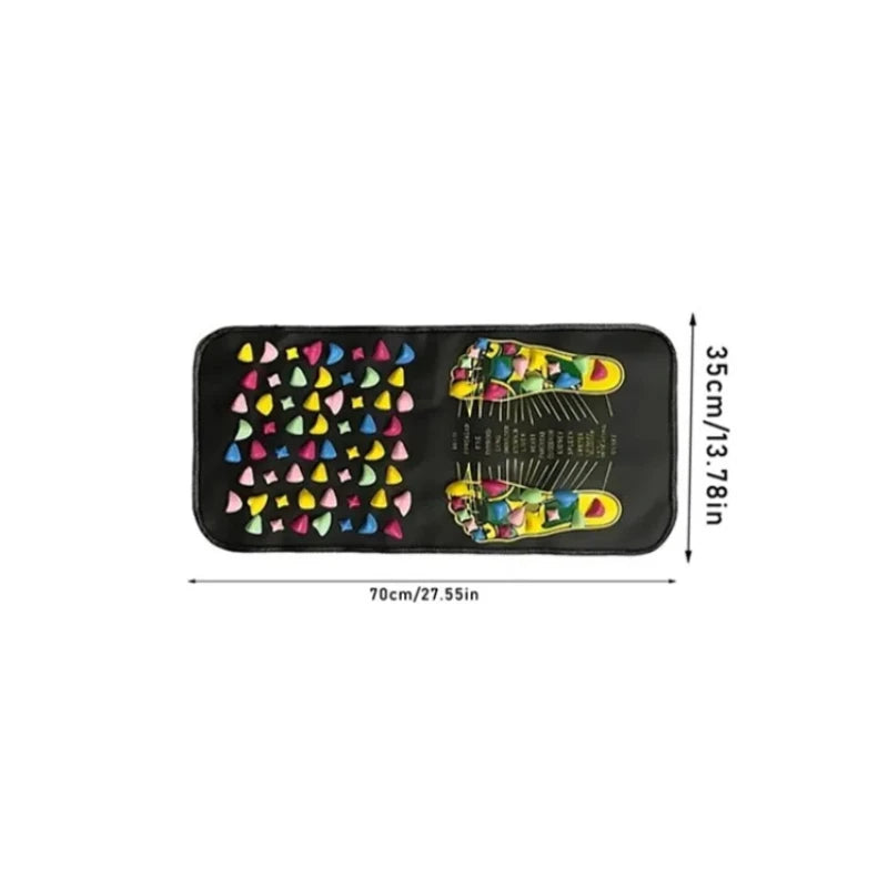Short foot massage mat, 70 × 35 cm
