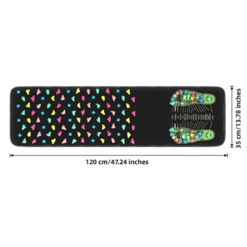 Long foot massage mat, 120 × 35 cm